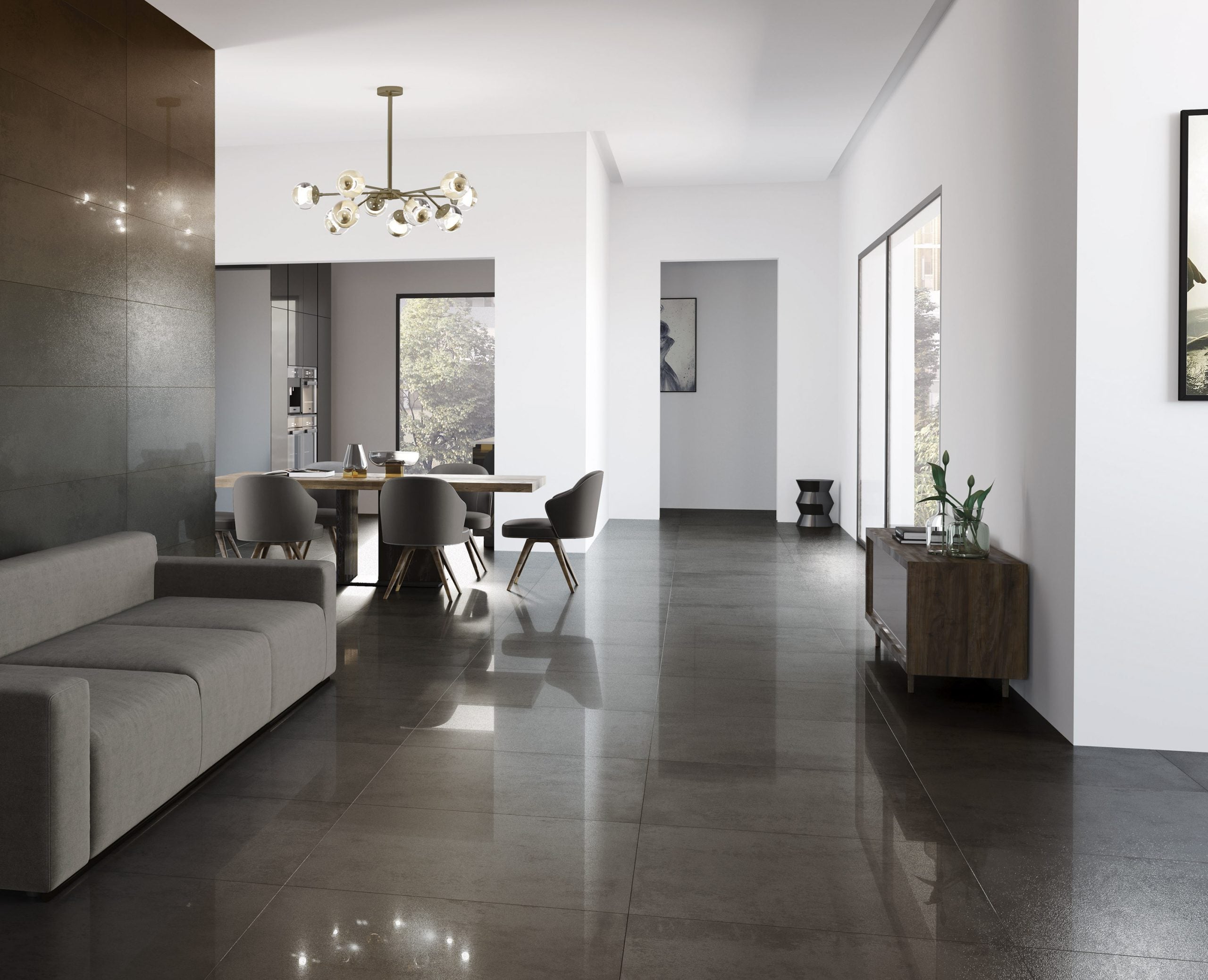 Stardust Lapatto Grey Metal 60x120