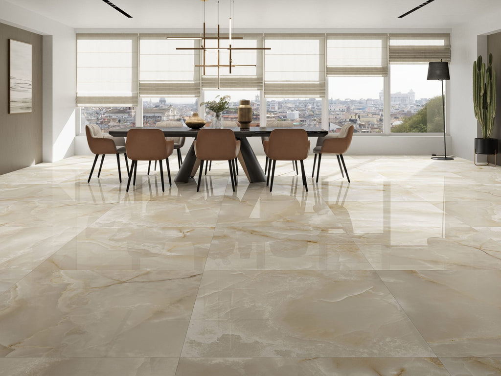 Onix Beige Polished Marble 120x120