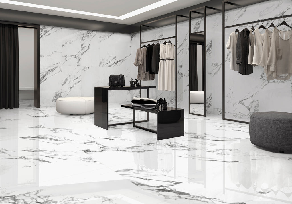 Royal White Polished Marble 120x120