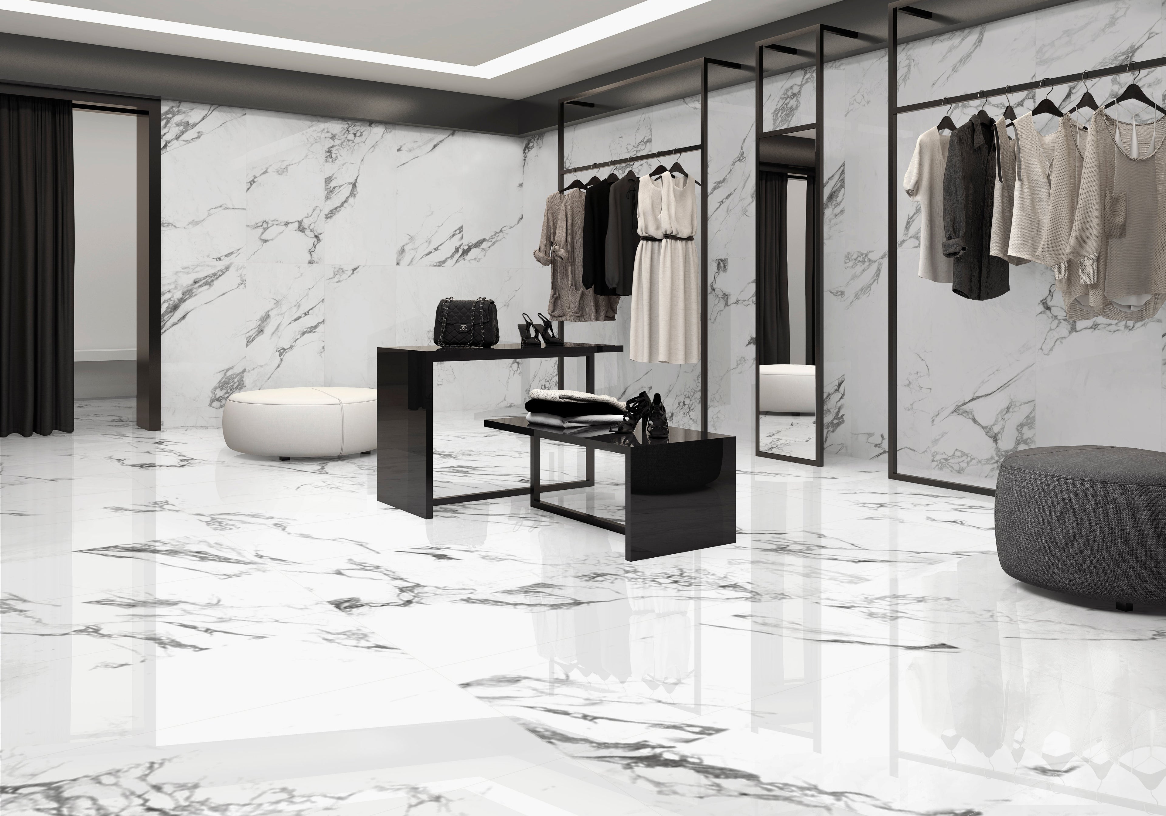 Royal White Polished Marble 120x120