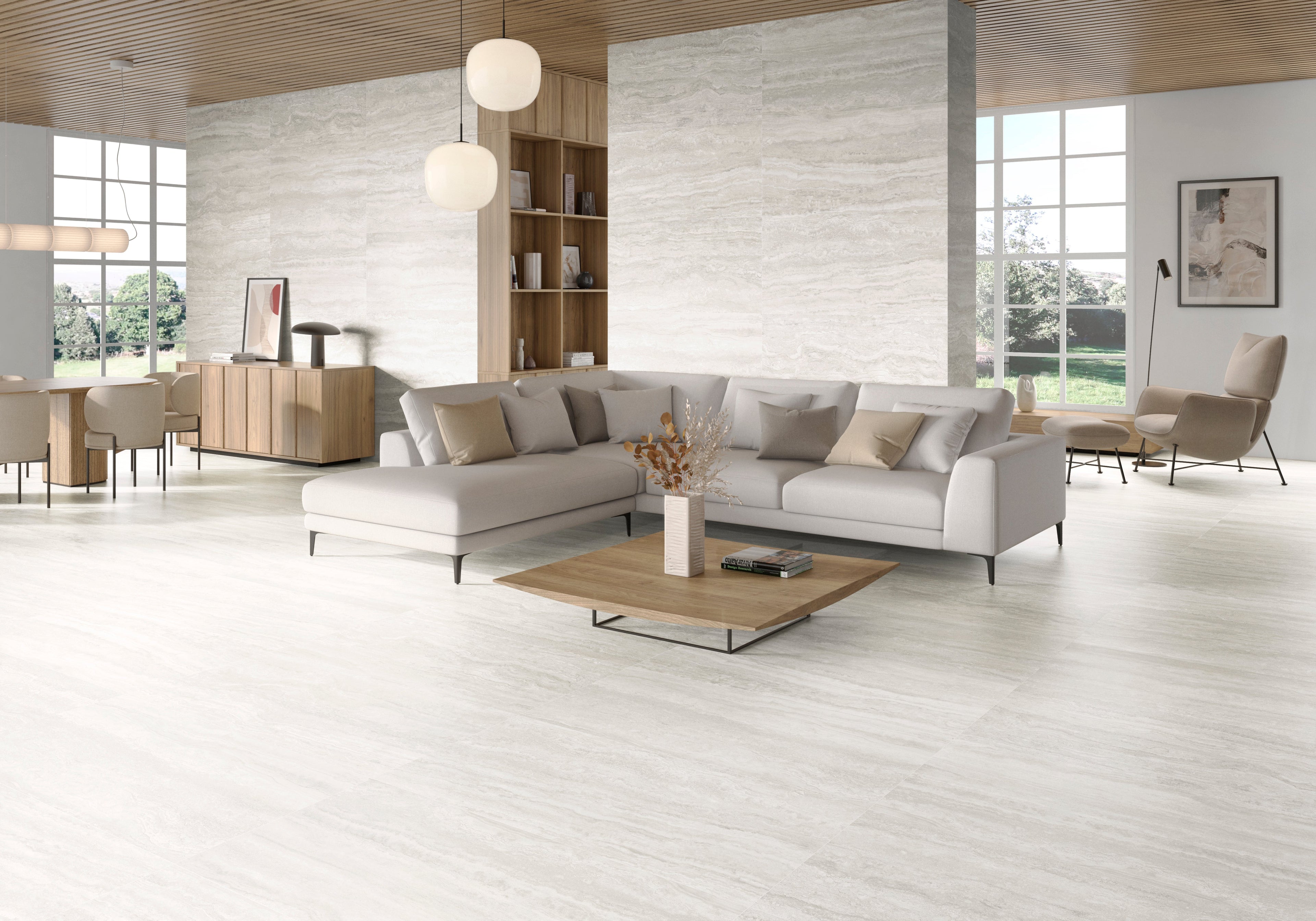 Lugano Marfil Matt Marble 59.5x119.2
