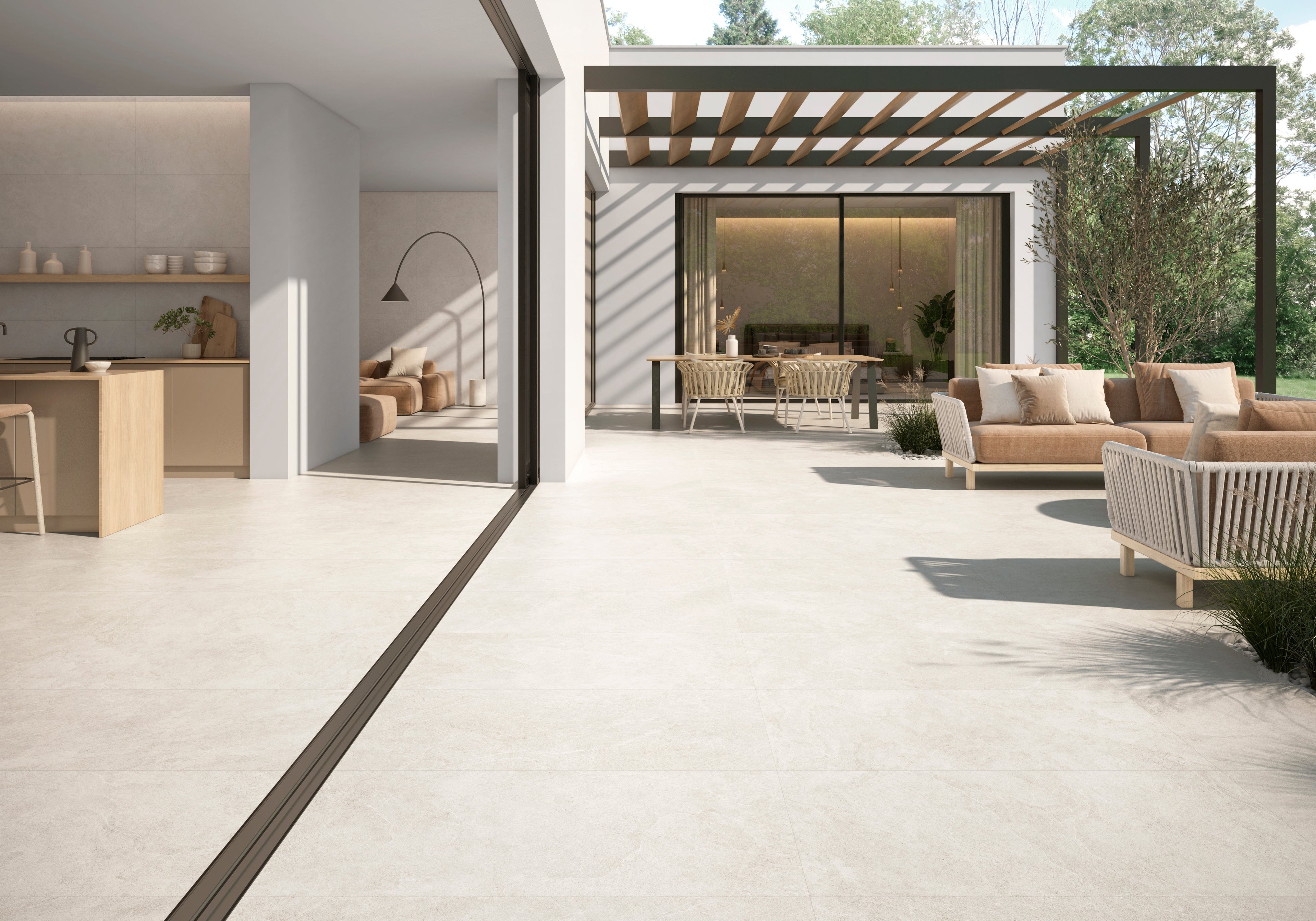 North Slate White Matt Stone 59.5x119.2