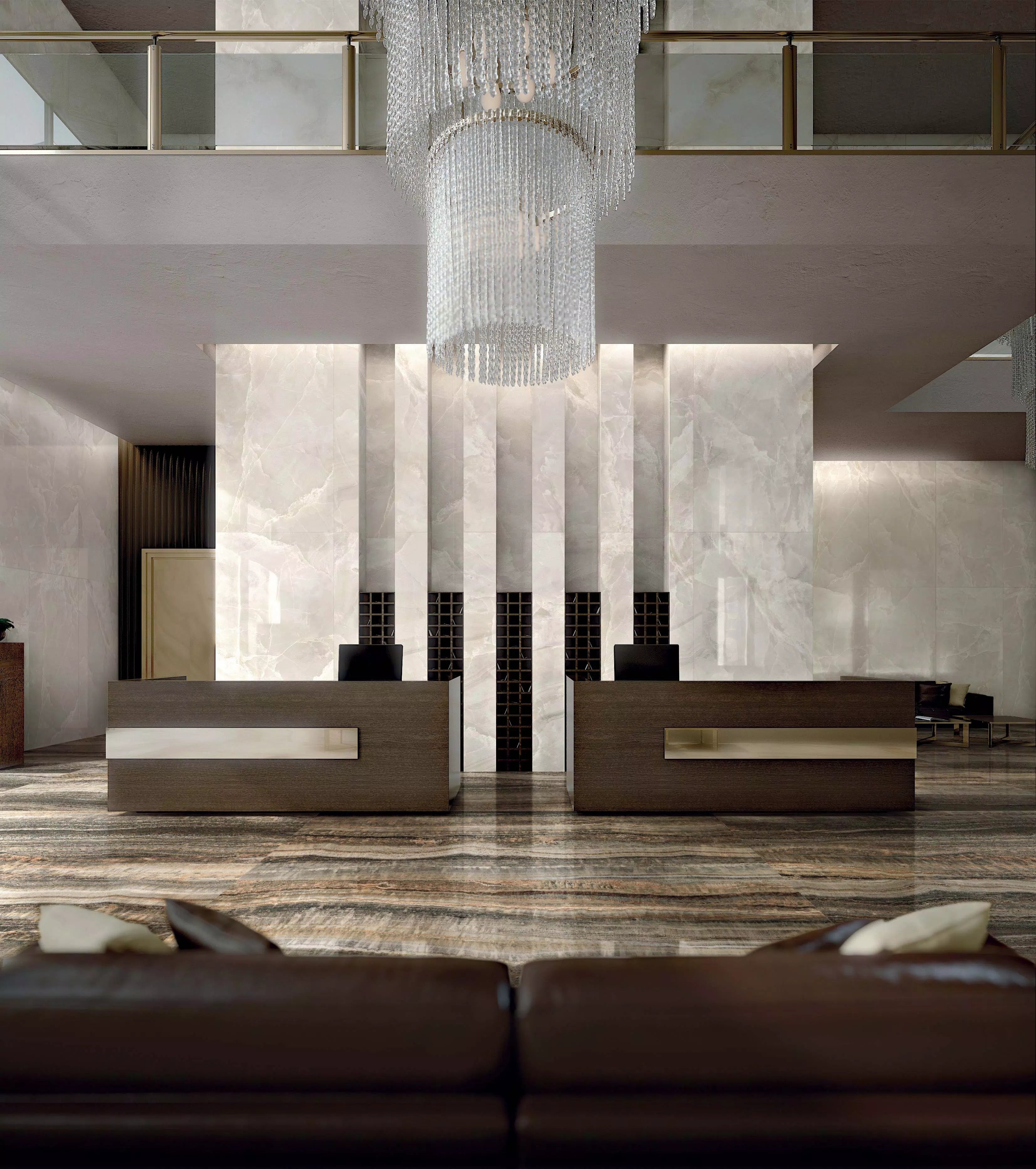 ECCENTRIC LUXE,CLOUDY WHITE,Glossy, Marble 120x280|6mm
