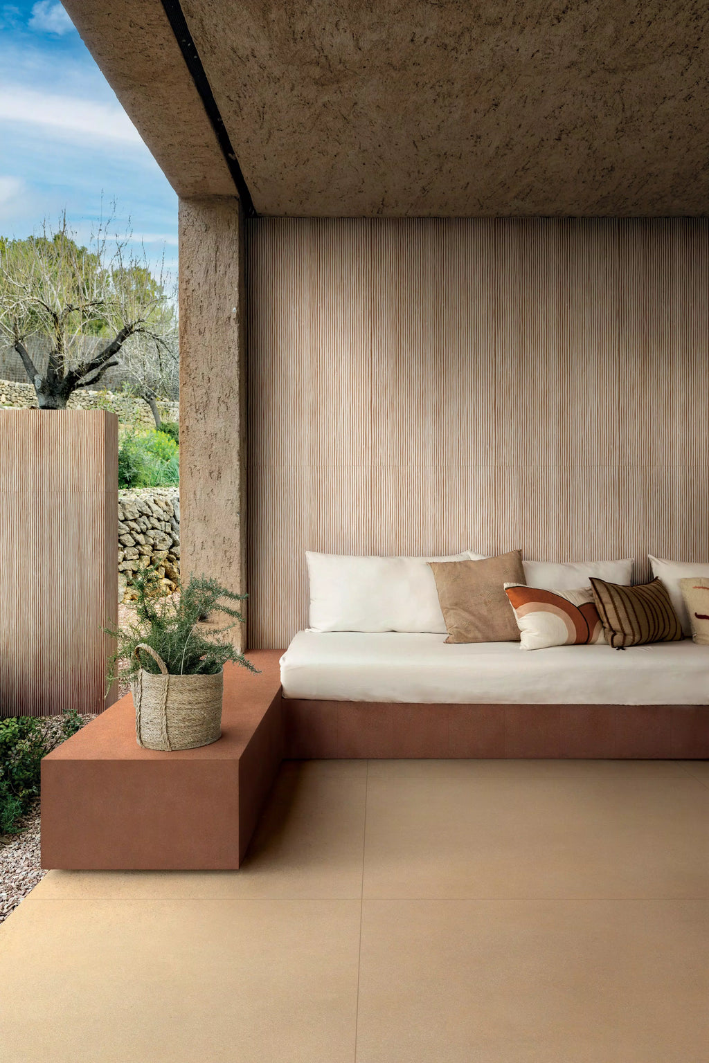 Sensi Terre Cannettato Ret Sabbia Porcelain 60x120