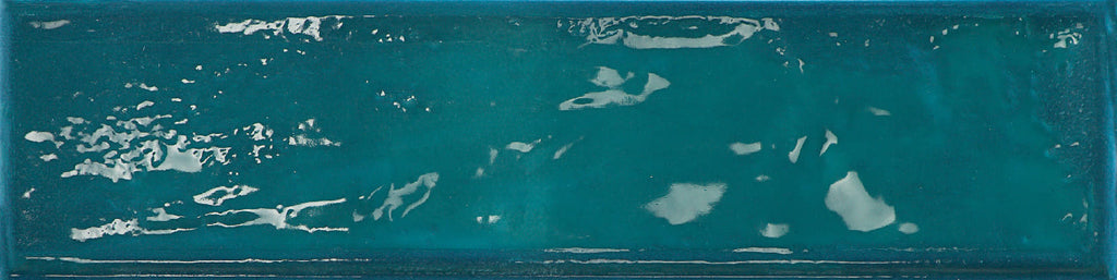 Rain Glassy Aquamarine Glossy Porcelain 7.5x30