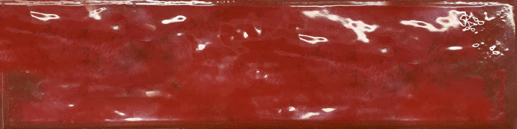 Rain Glassy Bordeaux Glossy Porcelain 7.5x30