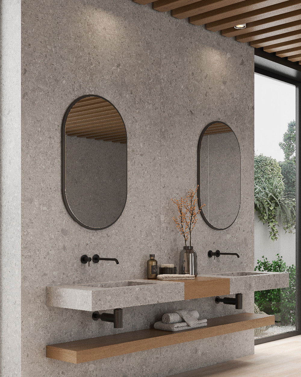 Bergamo Gris Grey Matt Stone 120x280