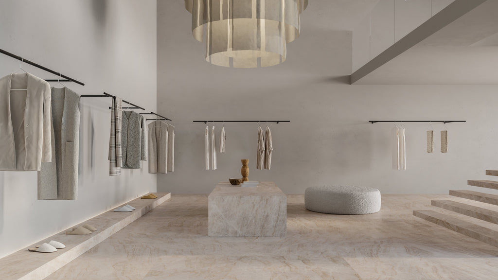 Majesto Taj Mahal Quartzite Beige Polished Porcelain 120x280
