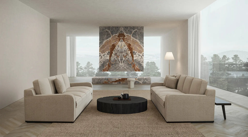 Bookmatch Majesto Vecchia Macchia Honed Marble 120x280