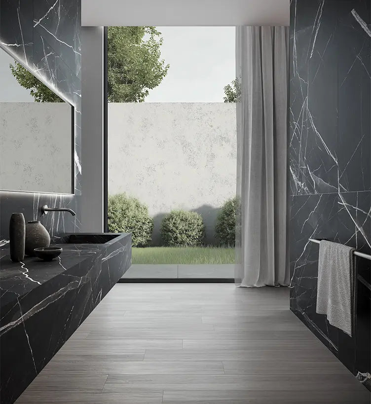 Majesto Noir Calacatta Polished Marble 120x280
