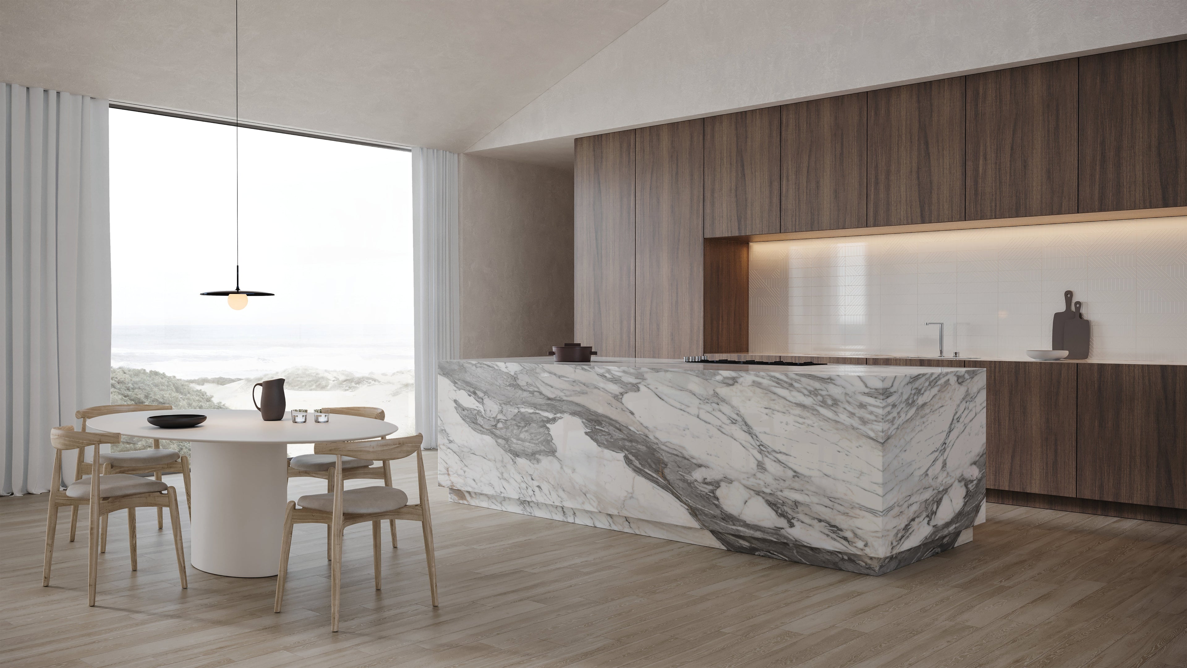 Majesto Corchia Calacatta Honed Marble 120x120