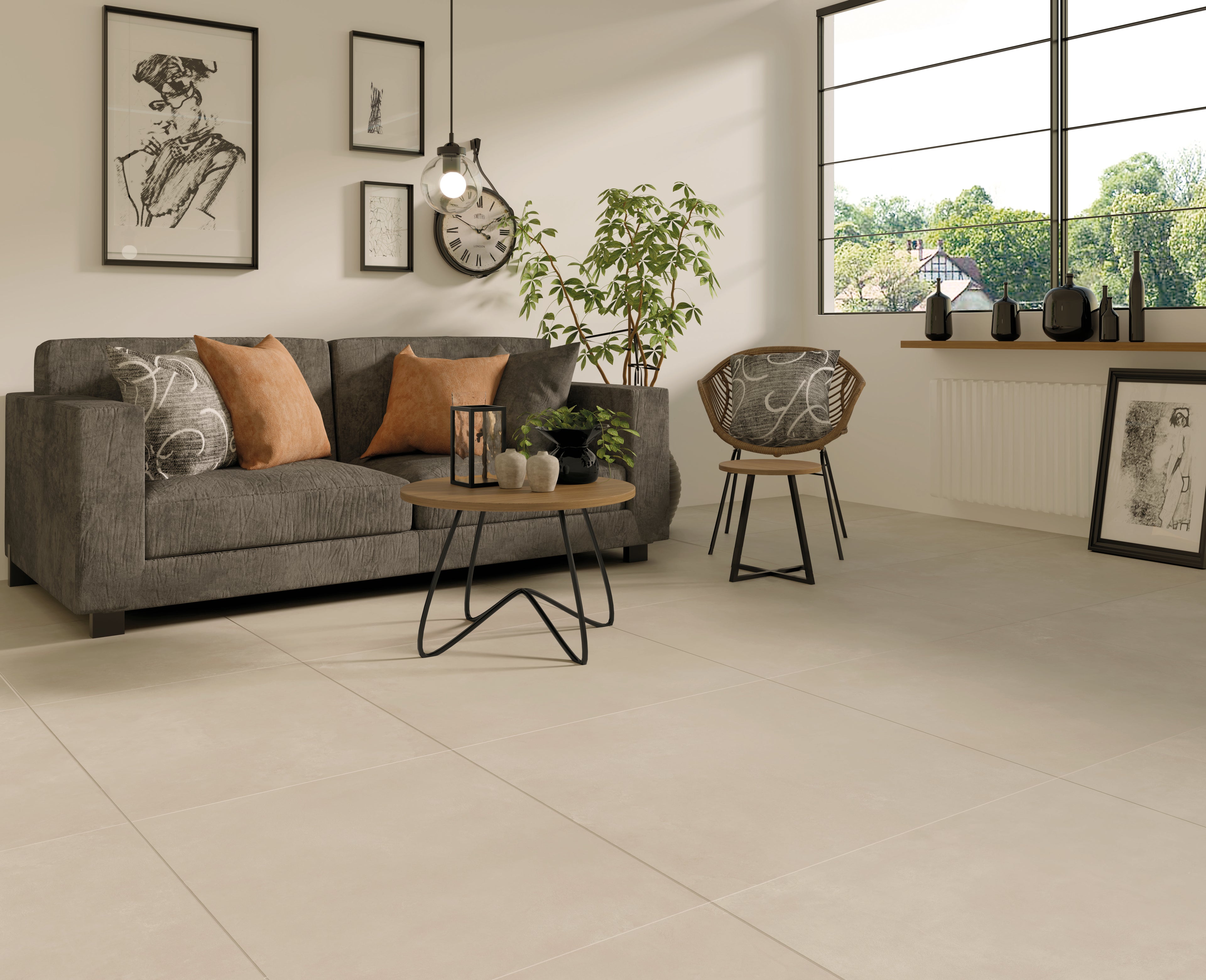 Ziro Crema Matt Concrete 100X100
