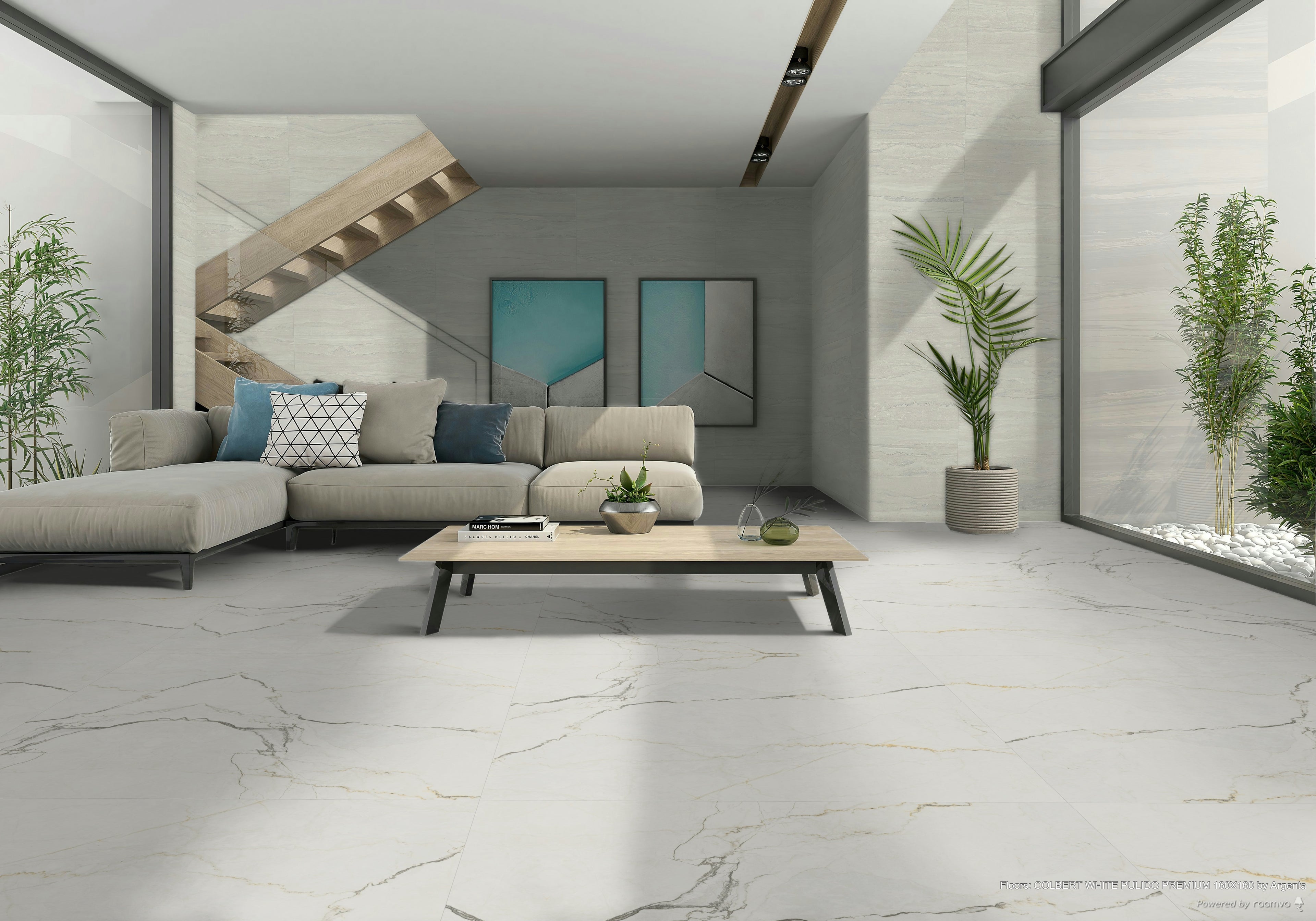 Colbert White Polished Marble 160x160