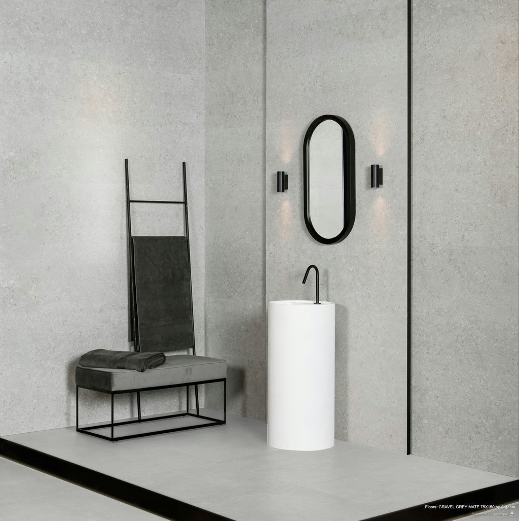 Gravel Grey Matt Concrete 75x150