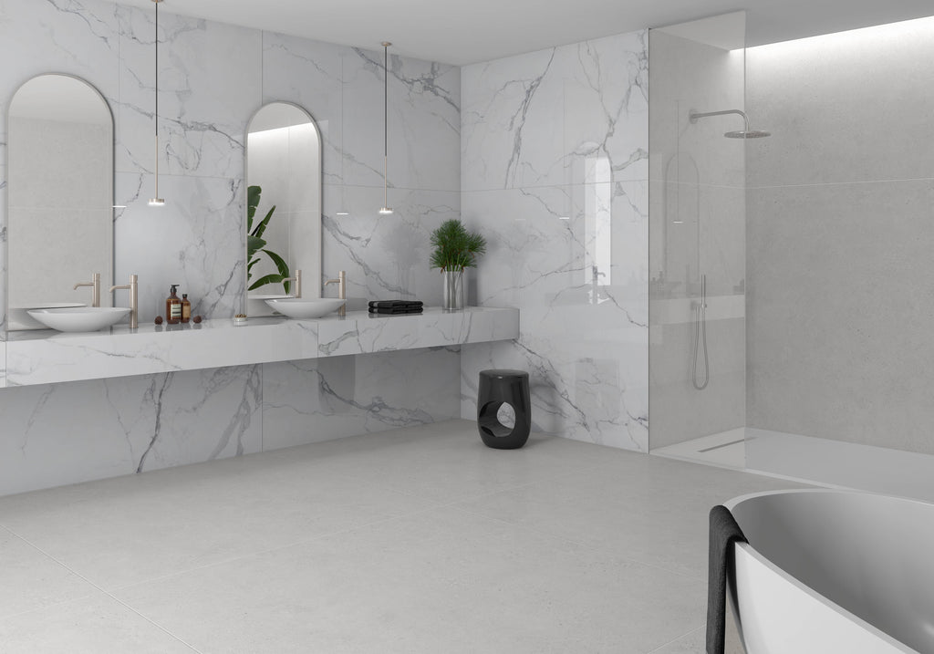 Zoey 1 White Polished Marble 160x160