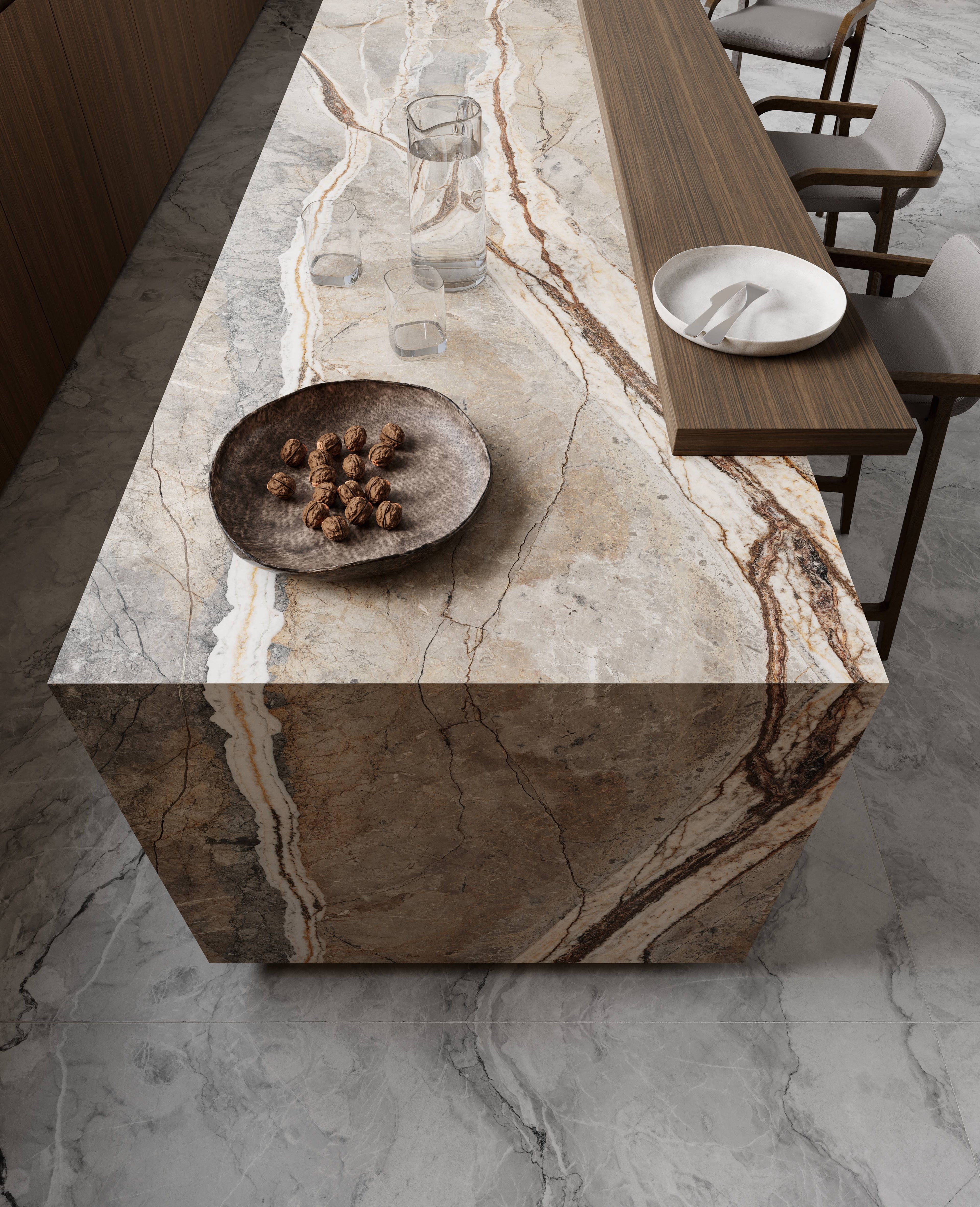 Bookmatch Foresta Cocoa Honed Marble 160x320