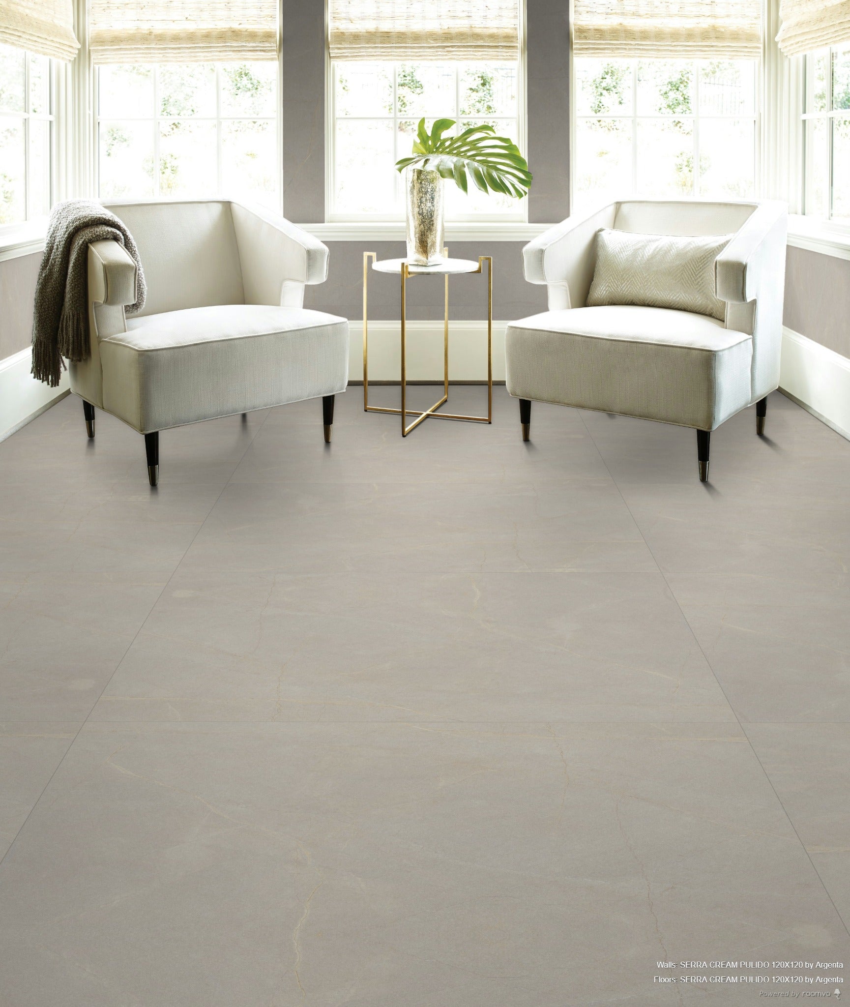 Serra Cream Polished Marble 120x120