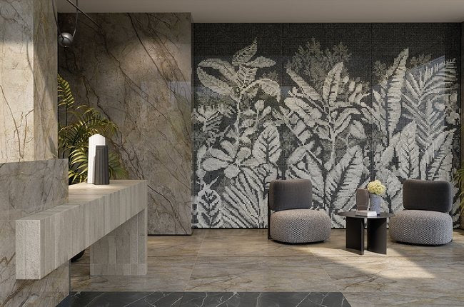 Scultorea River Full Grey Polished Marble 120x278