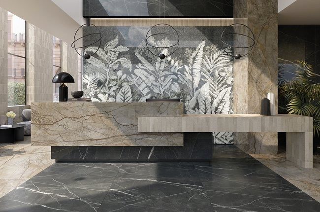Scultorea Dark Full Diamond Polished Marble 120x278