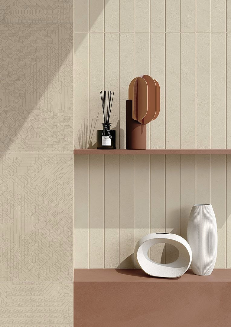 Longarine Calcecreta Terracotta Argilla Matt Concrete 7.5x60