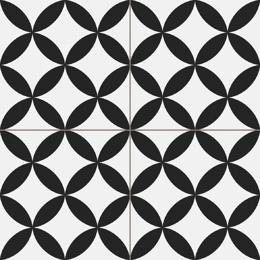 Prissmacer PRE.CIRCLE,BLACK,Matt,Drawing/DECOR 45x45|8.5mm