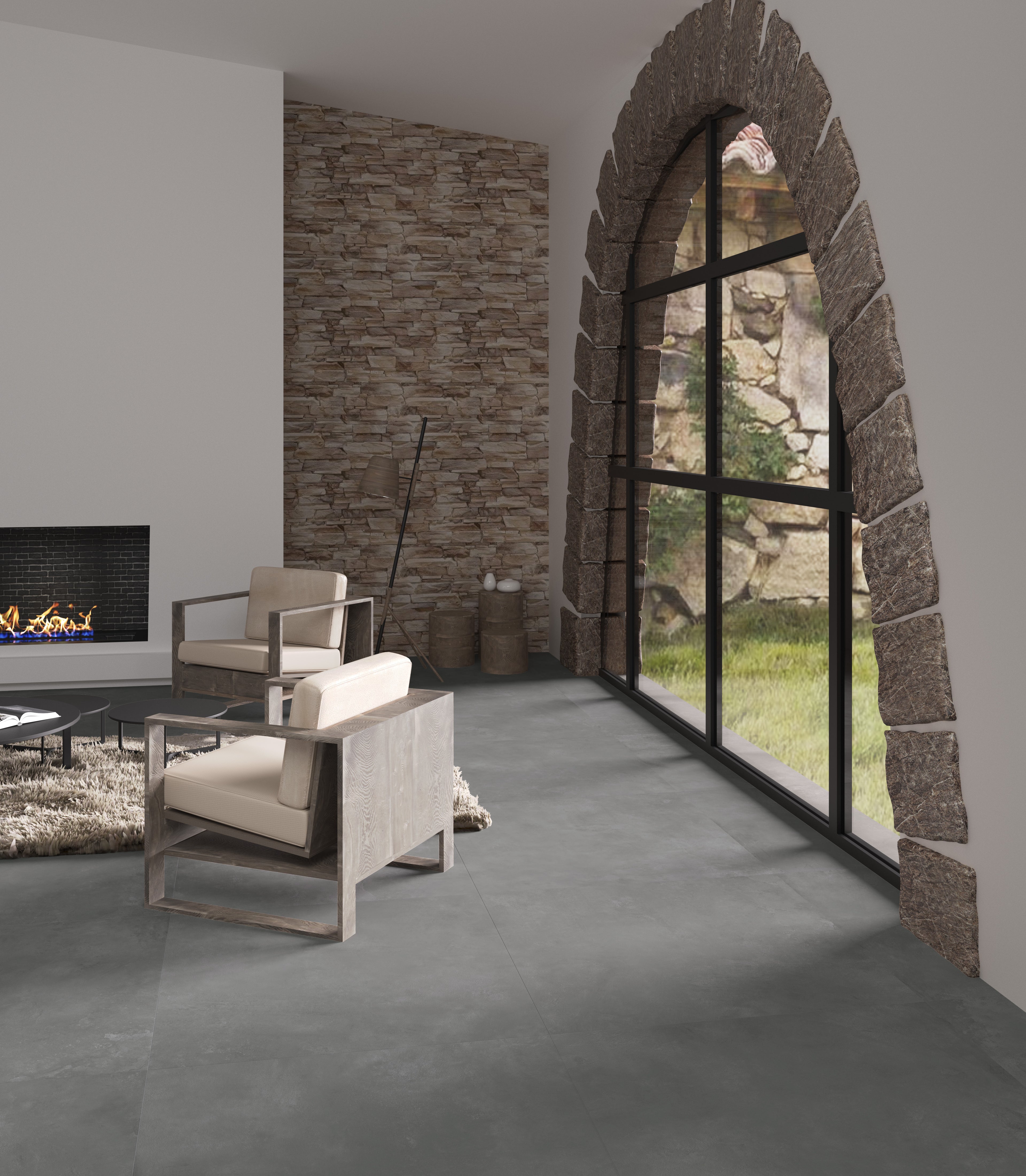 Ziro Gris Matt Concrete 100X100